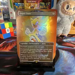 Magic: The Gathering Super State Super Sonic SLD Foil Aura Red M 2081 - Image 1