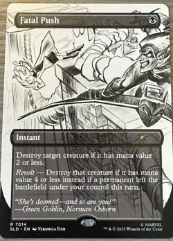 Fatal Push (#7014) - Extended Art Secret Lair NM MTG - Image 1