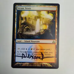 MTG Steam Vents Guildpact - Signed by Artist Rob Alexander - Image 1