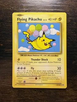 POKEMON CARD Flying Pikachu TCG CARD 2016 XY Evolutions 110/108 - Image 1