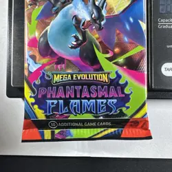 22.65g Mega Evolution Phantasmal Flames Pokemon Booster Pack - Sealed - Image 2