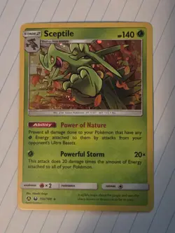 Sceptile - 10a/168 - Pokemon Sun & Moon Promo Alternate Art Rare Card LP - Image 2