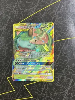 2019 Pokemon-Venusaur And Snivy GX 1/236-Cosmic Eclipse-Holo - Image 1
