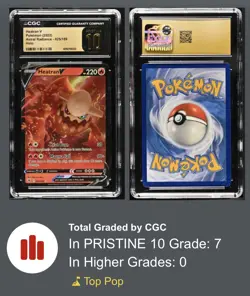 Pokemon Heatran V Swsh10 Astral Radiance 025/189 Ultra Rare Holo CGC 10 - Image 1
