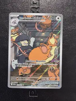 Pokemon TCG Team Rocket's Raticate 202/182 SV10: Destined Rivals NM - Image 1