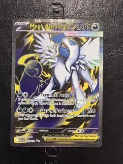Pokemon TCG Mega Absol ex 161/132 Ultra Rare Full Art ME01: Mega Evolution NM - Image 1