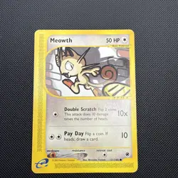 Pokemon TCG Meowth Expedition Base Set 121/165, Regular Common MP 2002 - Image 1
