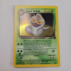 Pokemon Dark Arbok 2/82 Team Rocket Holographic Rare - LP - Image 2