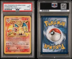 PSA 9 2021 POKEMON CELEBRATIONS CHARIZARD #4/102 CLASSIC COLLECTION HOLO - Image 3