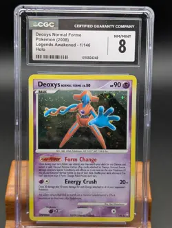 2008 Pokemon Legends Awakened Deoxys Holo #1 CGC NM/Mint 8 - Image 1
