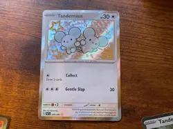 Pokemon TCG Tandemaus Scarlet & Violet Paldean Fates Holo Shiny Rare 209/091 NM - Image 1