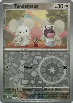 Tandemaus 159/198 Common Scarlet & Violet Pokemon Reverse Holo Near Mint - Image 1