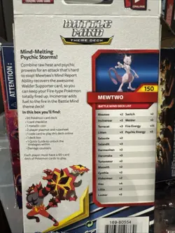 Pokemon TCG: Sun and Moon Team Up Mewtwo Theme Deck Hanger Box Sealed - Image 5