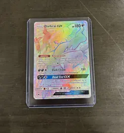 Pokemon TCG Darkrai GX 158/147 Rainbow Secret Rare NM/M Burning Shadows - Image 1