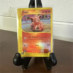 Pokemon Vulpix 136/165 Expedition Base Set Reverse Holo Common 50 HP Basic 2002 - Image 1
