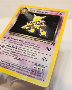 Dark Alakazam 1/82 Holo Rare Unlimited Team Rocket Pokemon 1404 - Image 2