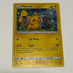 2017 Pokemon Pikachu SM86 General Mills Promo Cosmic Holo - Image 1
