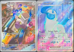 2023 POKEMON VAROOM & ABSOL OBSIDIAN FLAMES SPECIAL ILLUSTRATION RARE-2 CARD LOT - Image 1
