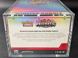 Pokemon SV8.5 Prismatic Evolutions Sealed Booster Bundle Display W/Acrylic Case - Image 3