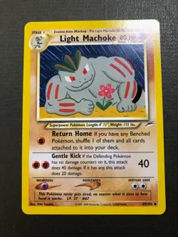 Pokemon Light Machoke 49/105 Neo Destiny - Uncommon NM Nice! - Image 1