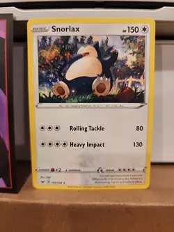 Snorlax #140/202 Cosmos Holo Rare 2020 Pokemon Sword & Shield NM - Image 1