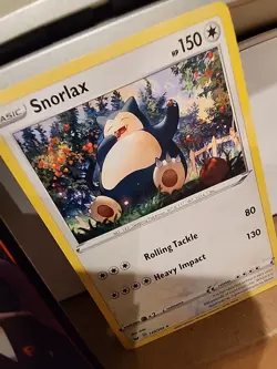 Snorlax #140/202 Cosmos Holo Rare 2020 Pokemon Sword & Shield NM - Image 2