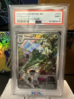 2023 Pokemon PAL EN 197 Floragato Illustration Rare PSA MINT 9 - Image 2