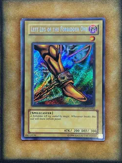Yugioh Left Leg Of The Forbidden One UBP1-EN002 Secret Rare LP - Image 1