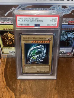 Yu-Gi-Oh SDK-001 Blue-Eyes White Dragon - PSA 4 - Image 2