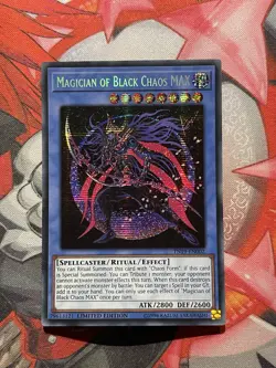 Yugioh Magician Of Black Chaos MAX TN19-EN002 Prismatic Secret Rare - Image 1