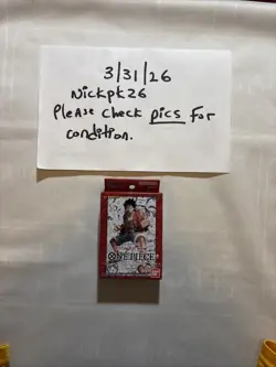 Super Pre Release Deck One Piece Straw Hat Crew ST01 Bandai Luffy Zoro Nami 811039038243 - Image 1