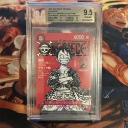2025 Monkey D Luffy ST21-014 ONE PIECE Magazine Promo JP BGS 9.5 - Image 1