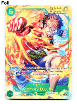 Monkey D. Luffy OP13-118 SEC Secret Rare Carrying On His Will One Piece TCG NM - Image 1