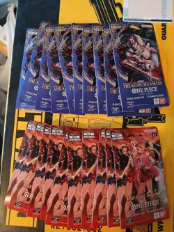 ONE PIECE LOT Heroines EB-03 x10 and Op-14 X 10 Sleeved Booster Packs - Image 2