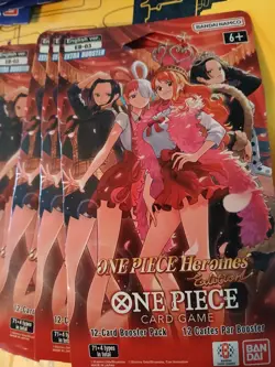 ONE PIECE LOT Heroines EB-03 x10 and Op-14 X 10 Sleeved Booster Packs - Image 4