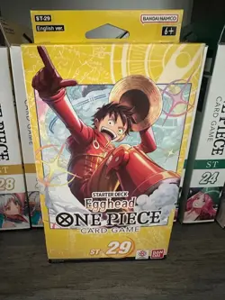 One Piece Starter Deck ST 29 Egghead Mat and Deck Only NO PACK - Image 1