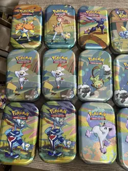 Pokemon 2 Pikachu Lunchbox’s + 17 Tins Empty Lot Bundle Storage Collection New - Image 3