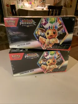 Prismatic Evolutions Surprise Box Pokemon TCG Scarlet & Violet Factory Sealed x2 - Image 1