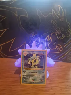 Pokemon TCG Gyarados Holo Rare Base Set Card 6/102 Unlimited Vintage WOTC - Image 1