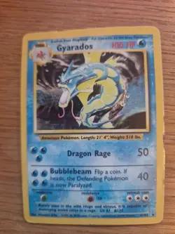 Pokemon TCG Gyarados Holo Rare Base Set Card 6/102 Unlimited Vintage WOTC - Image 2