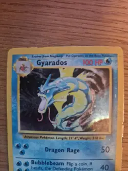 Pokemon TCG Gyarados Holo Rare Base Set Card 6/102 Unlimited Vintage WOTC - Image 3