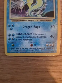 Pokemon TCG Gyarados Holo Rare Base Set Card 6/102 Unlimited Vintage WOTC - Image 4