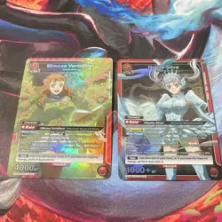 Union Arena Holo 2 Card Lot Mimosa Vermillion Noelle Silva Trigger BC - Image 1