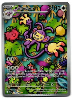 Ambipom 107/094 - Phantasmal Flames Illustration Rare Pokemon TCG - NM Card - Image 1