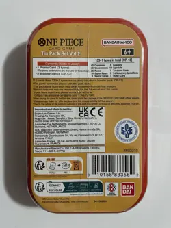 Bandai One Piece Card Game Tin Pack Set Vol.2 Luffy Artwork SEALED NEVER OPENED - Image 2