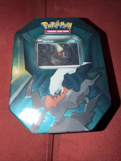 Darkrai 2024 Pokemon TCG Tin Brand New Sealed w/ 3 foil cards, 3 booster packs - Image 3