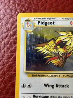 Pidgeot 8/64 Holo Jungle Set WOTC 1999 Pokemon Card LP Vintage Rare - Image 3