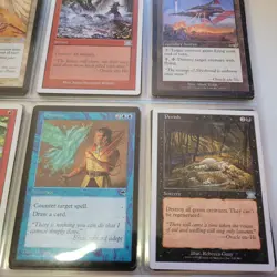 7 Pages of Pre-Modern Cards Collection in Binder. And 1,000+ Random Magic Cards - Image 1