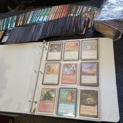 7 Pages of Pre-Modern Cards Collection in Binder. And 1,000+ Random Magic Cards - Image 2