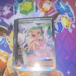 Pokemon Lisia's Appeal 246/191 Sv08 Surging Sparks Holo Full Art Trainer Card - Image 2